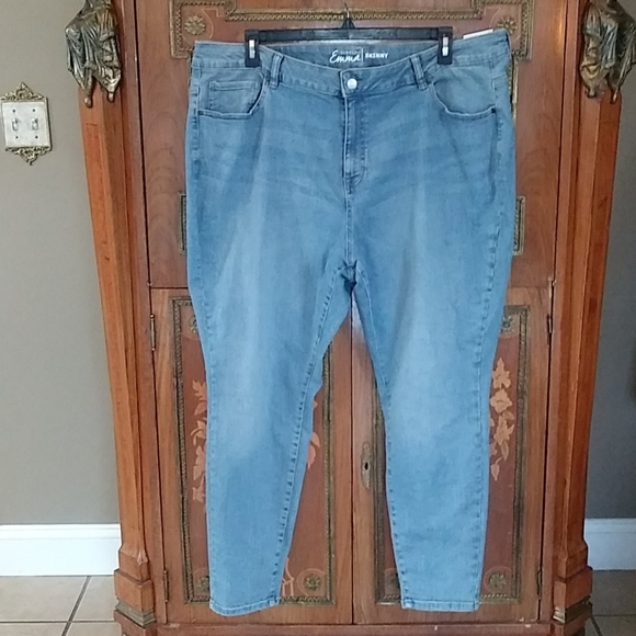 simply emma women's plus skinny pants